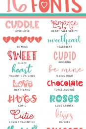 Best Valentine's Day Fonts pin image