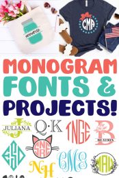 Monogram Fonts Pin Image