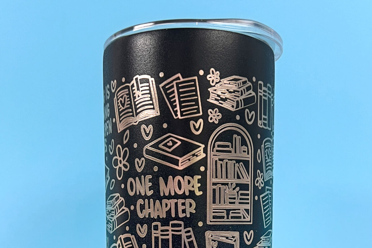 Tumbler I made incorrectly with 1/2 blank tumbler at the top